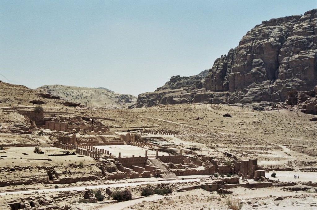 Looking towards the Great Temple and lower and upper Temenos.